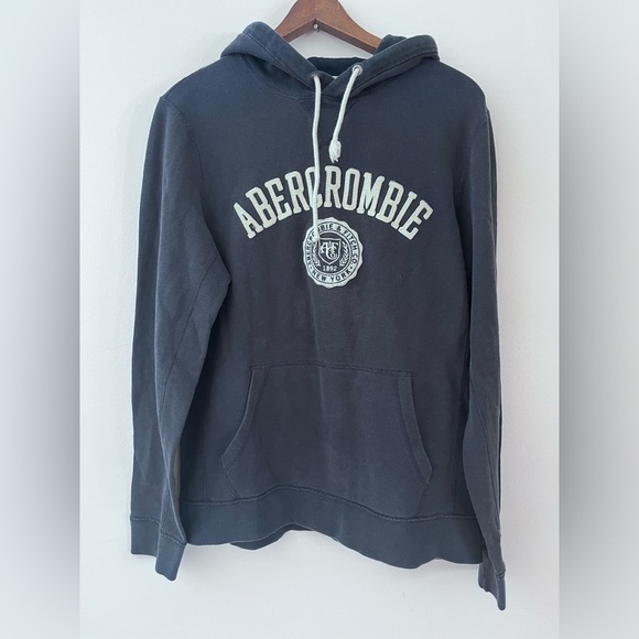 Abercrombie & Fitch Other - Abercrombie and Fitch Navy Hoodie with Abercrombie Embroidered Logo Mens Medium